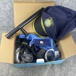 Luucio Kids‎ Police Officer Halloween Costume Size S 4-5T Accessories NWT